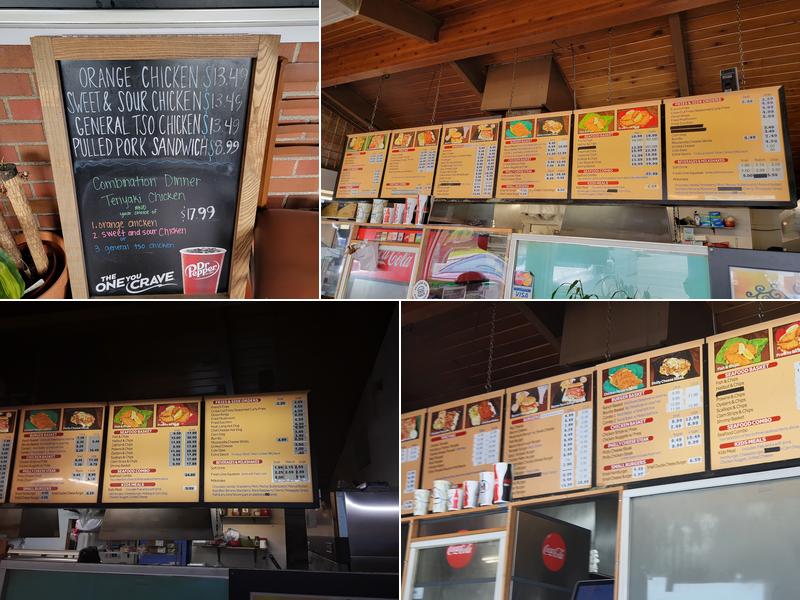 Village Inn Burgers and Teriyaki Menu