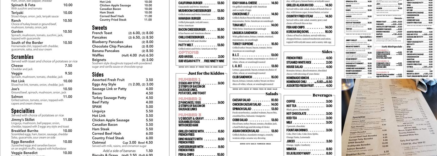 Break Your Fast Menu