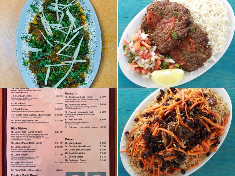 Peshawari Kababs Menu