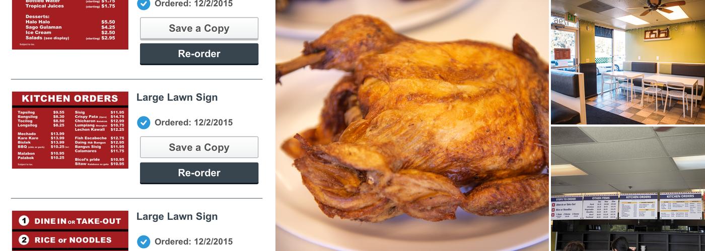 Nayong Filipino Menu