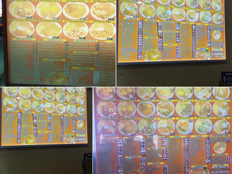 Alibiertos Mexican Restaurant Menu