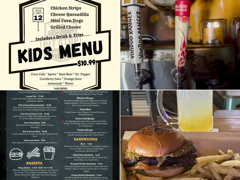 Pit Stop Bar & Grill Menu