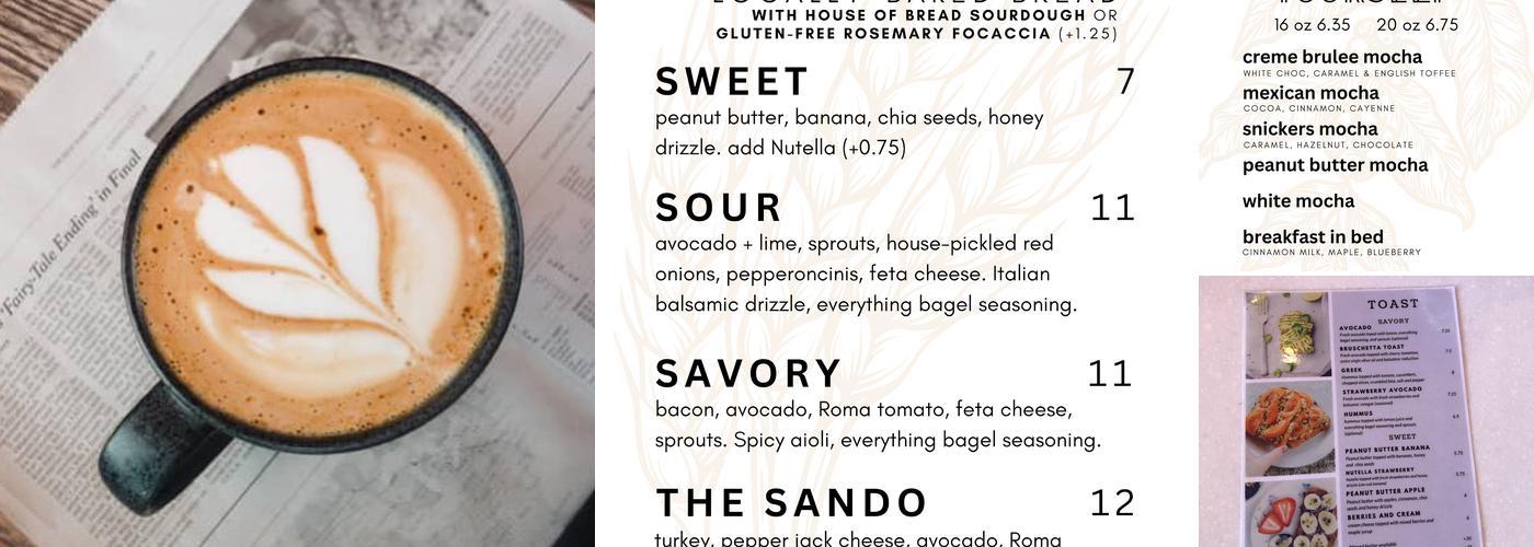 JoStella Coffee Company Menu