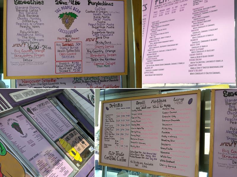 Purple Bean Menu