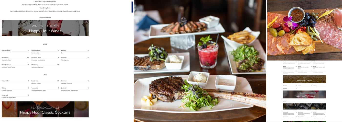 Vines Grille & Wine Bar Menu