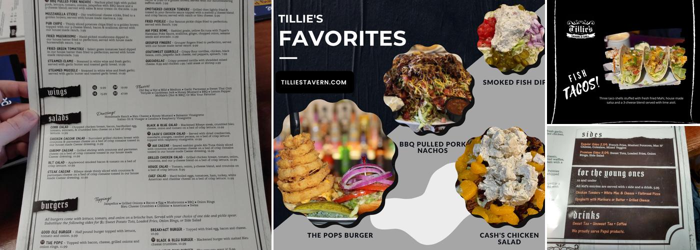 Tillie's Tavern & Grill Menu