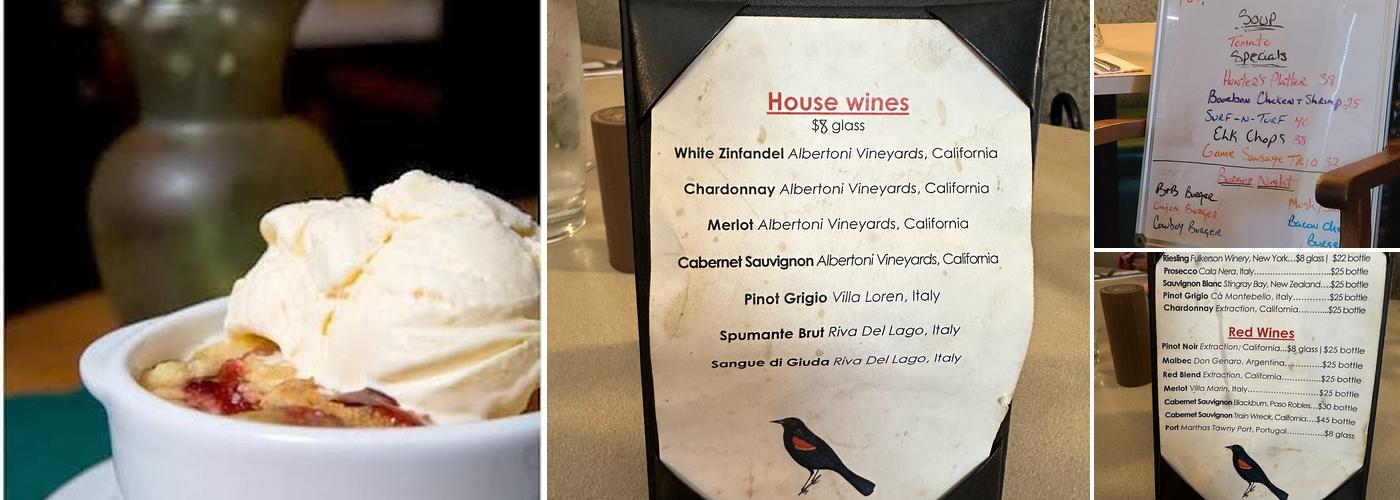 Red Wing Restaurant Menu