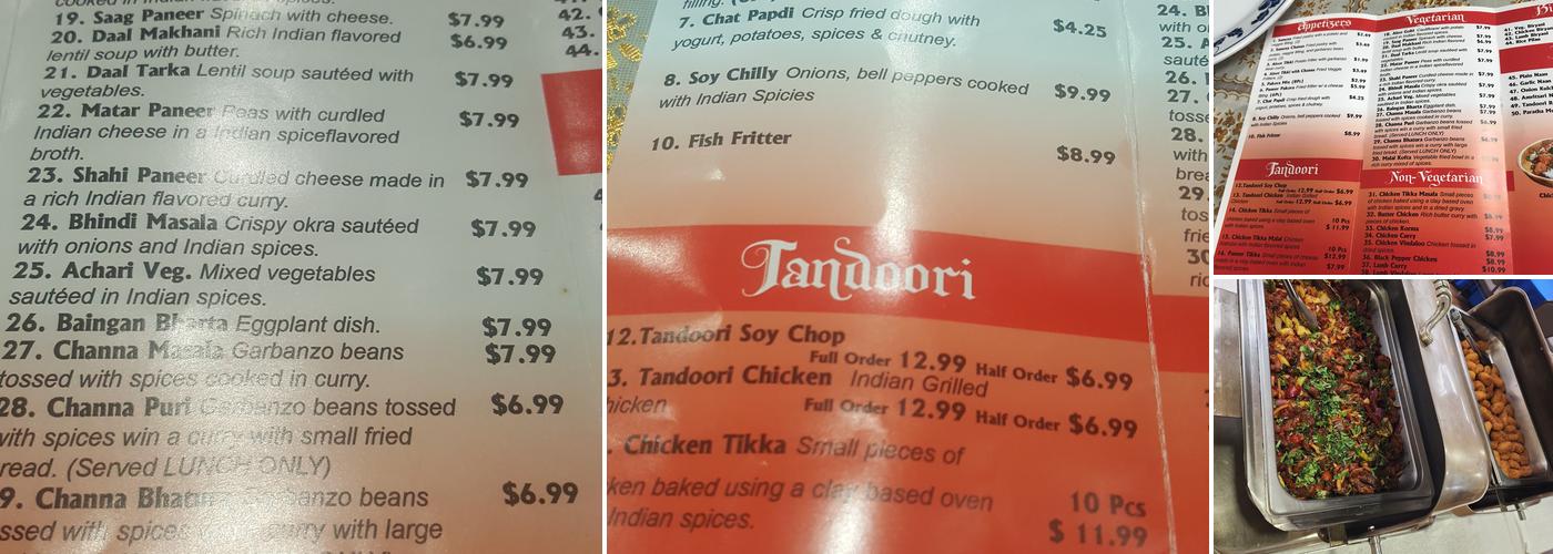Punjab Express Menu