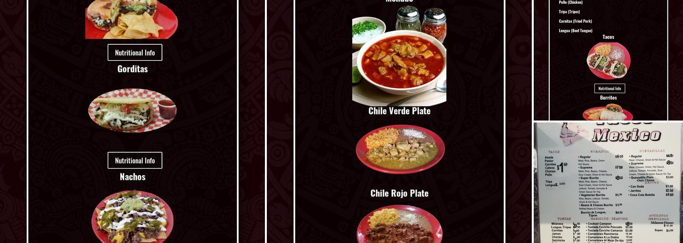 Tacos el Hidalguense Menu