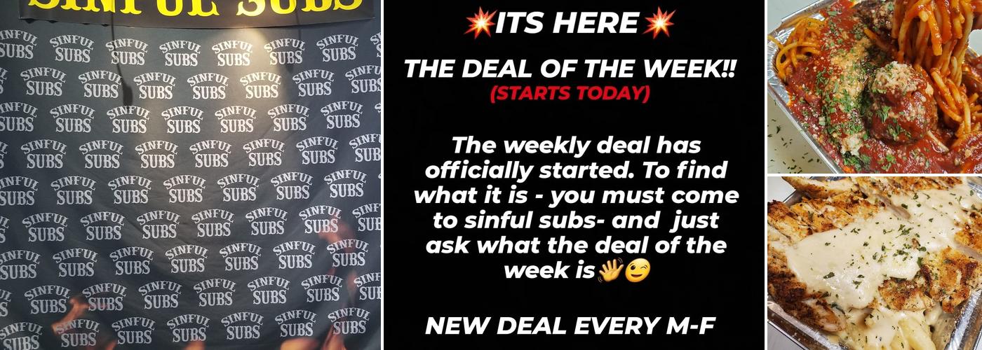 Sinful Subs Menu