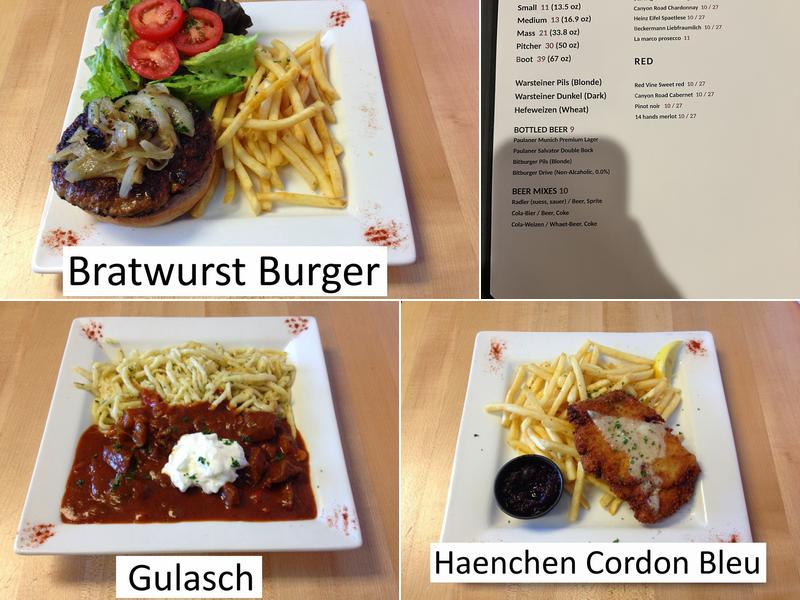 Cafe Berlin Menu