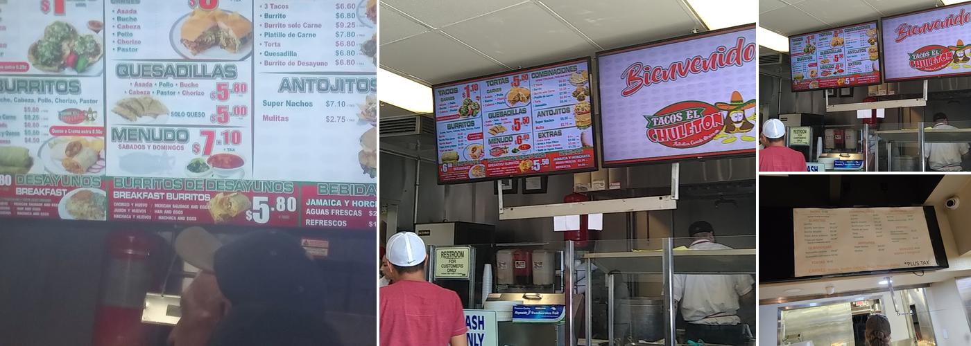 Tacos El Chuleton Menu