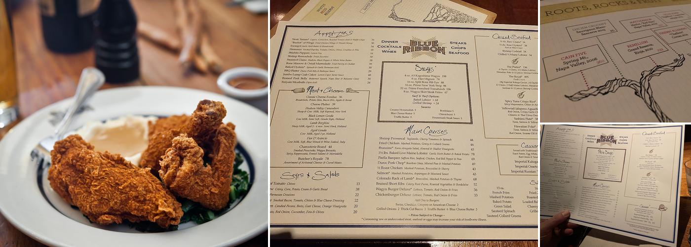 Blue Ribbon Brasserie - Las Vegas Menu