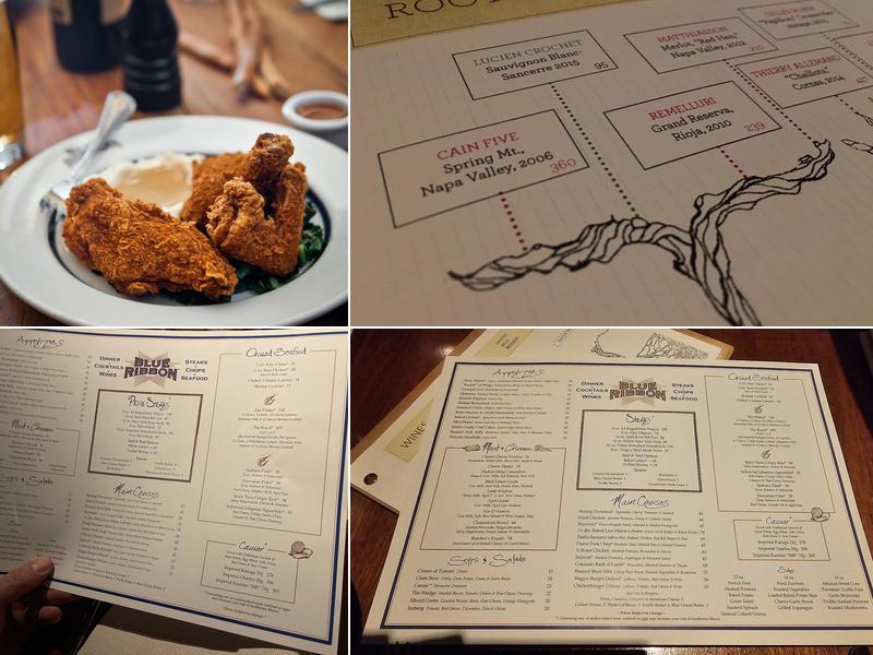 Blue Ribbon Brasserie - Las Vegas Menu