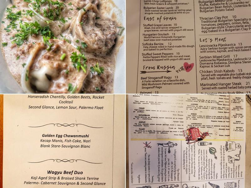 Forte Tapas Menu