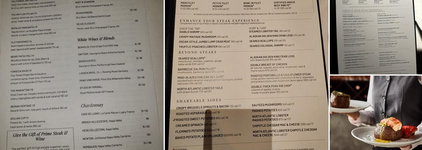 Fleming’s Prime Steakhouse & Wine Bar Menu