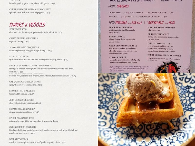Café Tu Tu Tango Menu