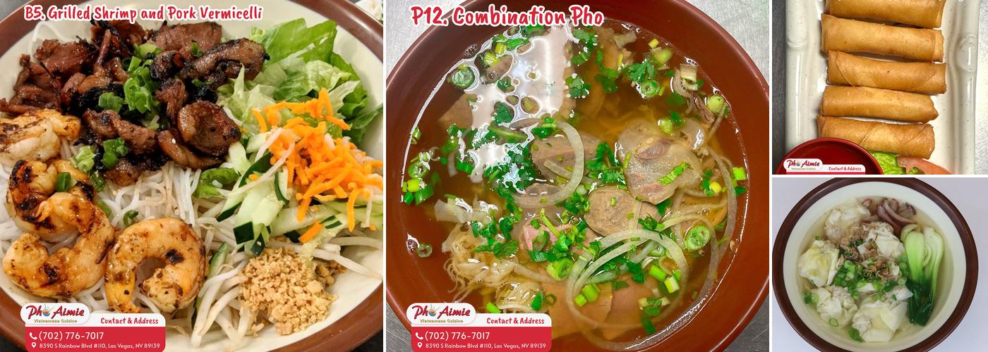 Pho Aimie Menu