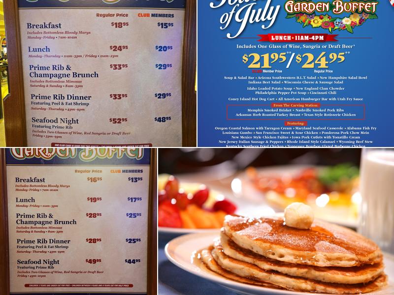 Garden Buffet Menu