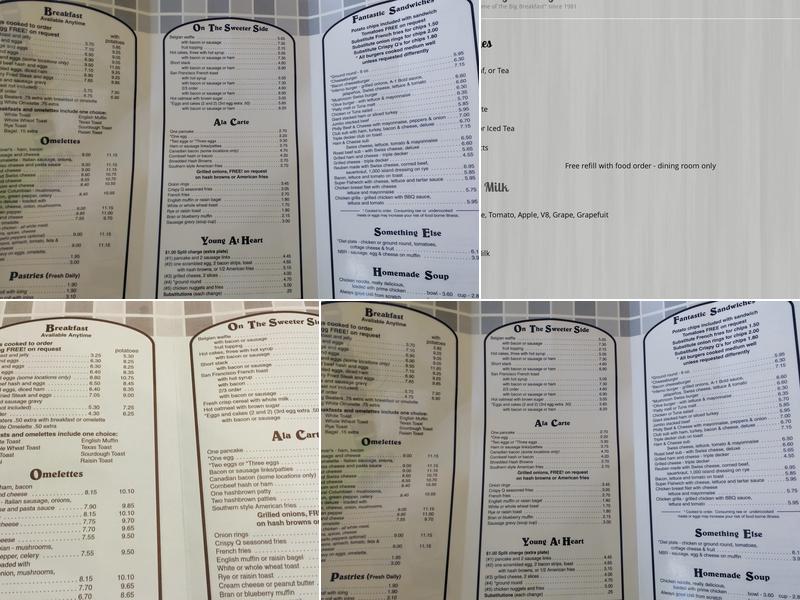 New Beginnings Restaurant Menu