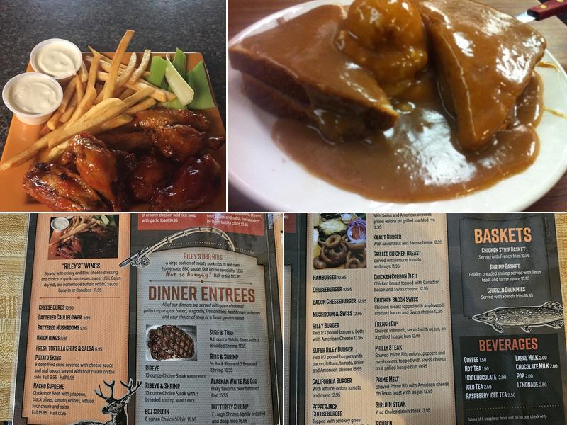 Riley's Cannibal Jct Menu