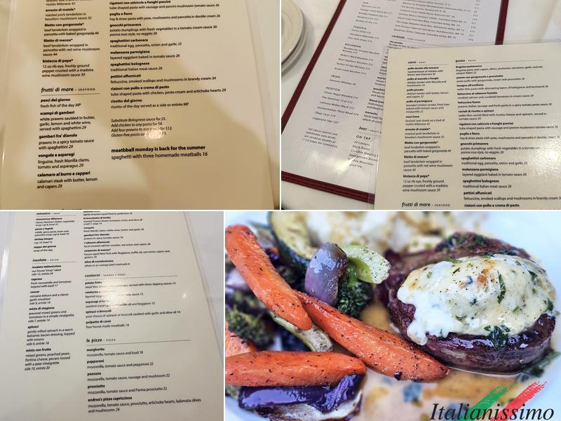 Italianissimo Ristorante Menu