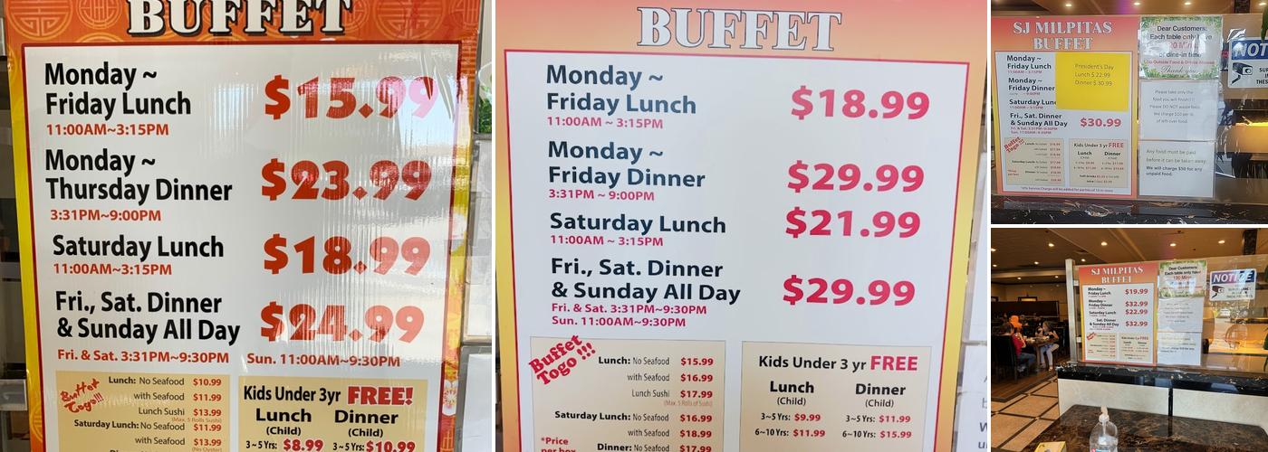 Milpitas Buffet Menu