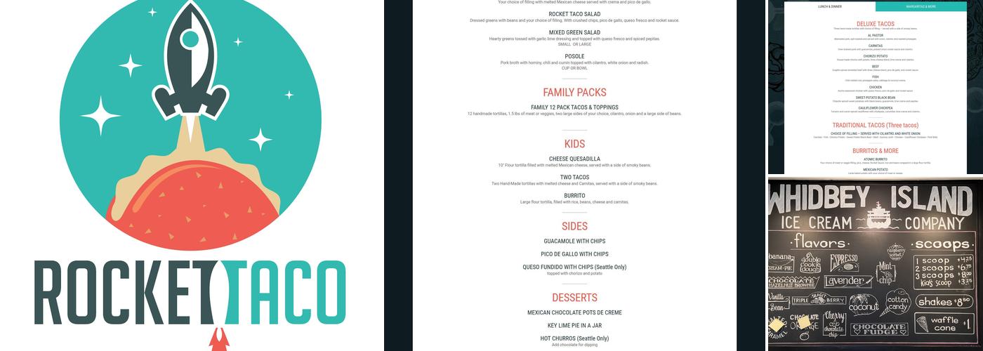Rocket Taco Menu