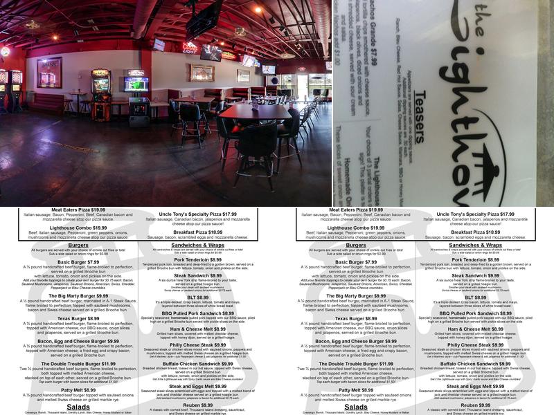 Lighthouse Bar & Grill Menu