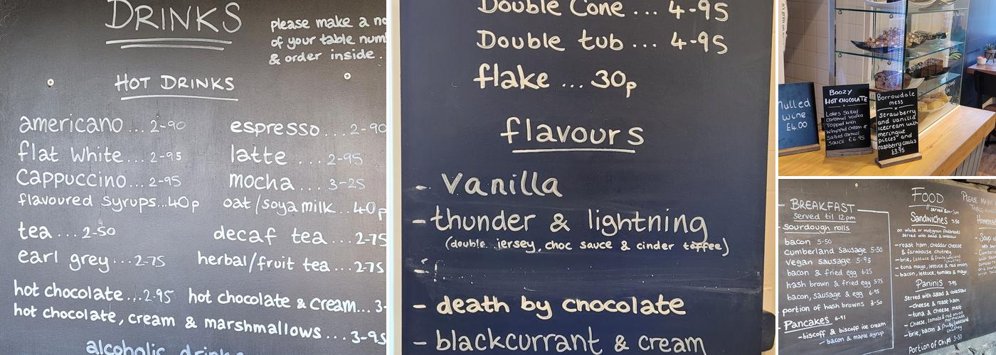 Grange Cafe Limited Menu