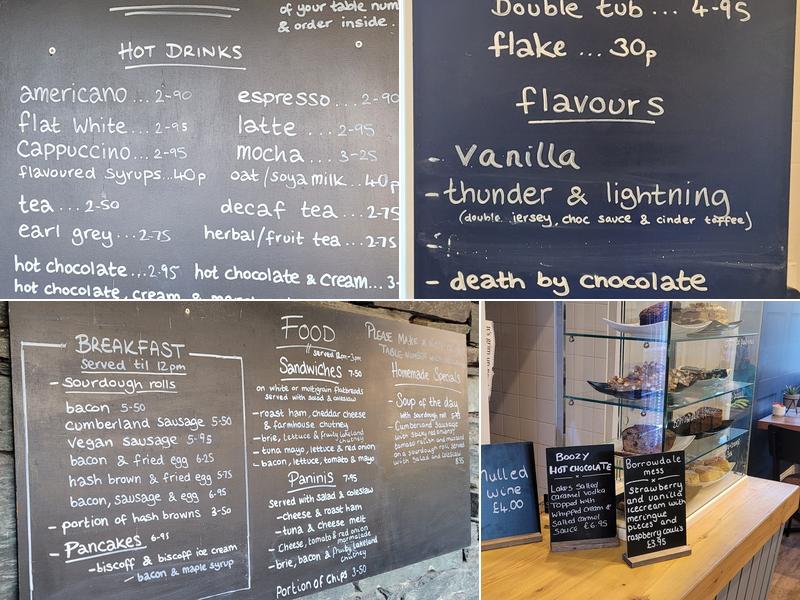 Grange Cafe Limited Menu