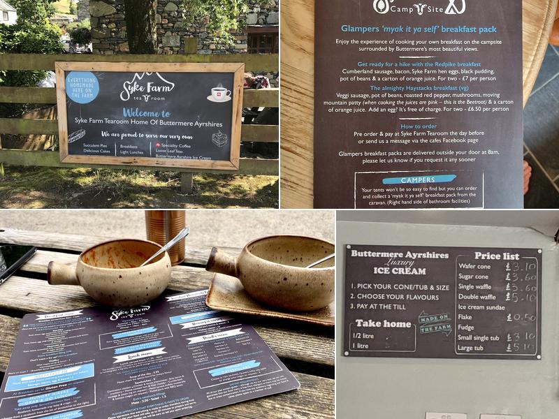 Syke Farm Tea Room Menu