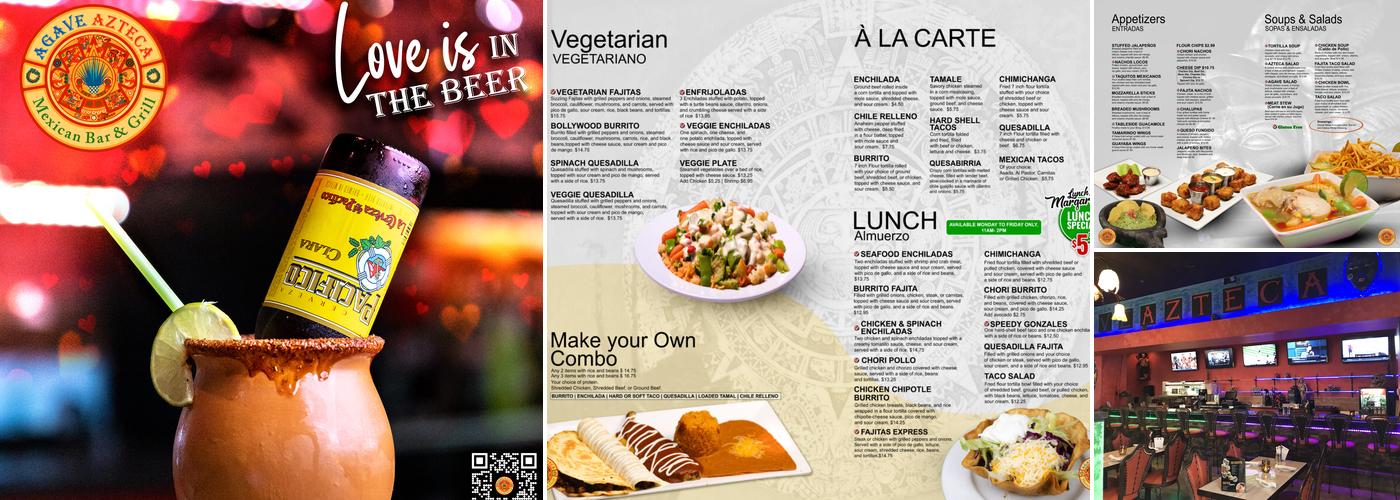 Agave Azteca Mexican Bar & Grill Menu