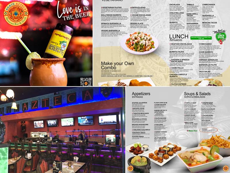 Agave Azteca Mexican Bar & Grill Menu