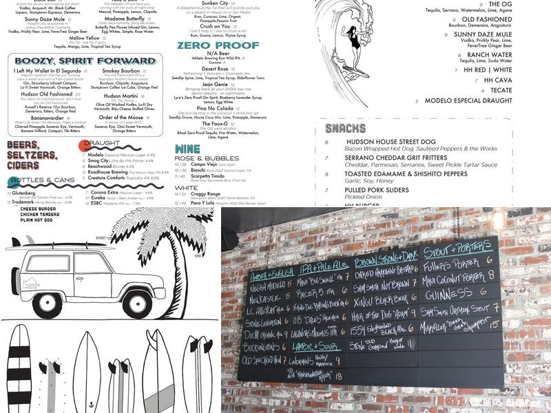 Huddy's Menu