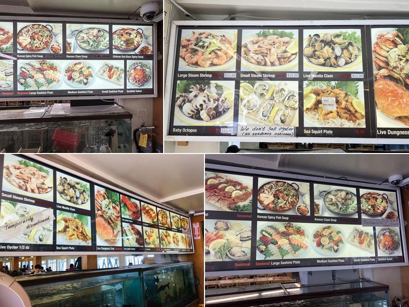 Pacific Fish Center & Restaurant Menu