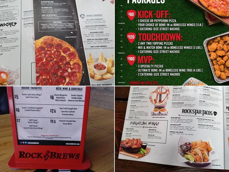 Rock & Brews Menu