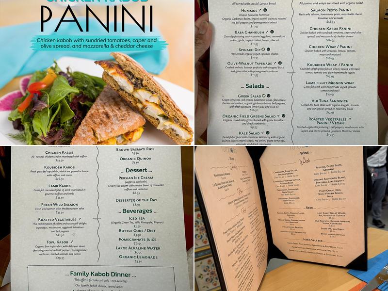 Turquoise Restaurant Menu