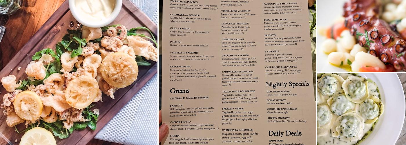 Bettolino Kitchen Menu