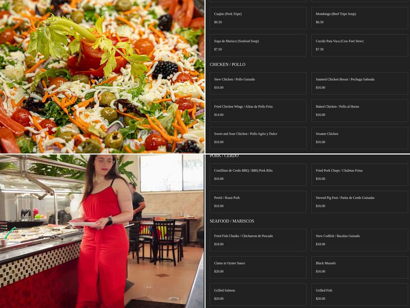 El Palacio Buffet Menu