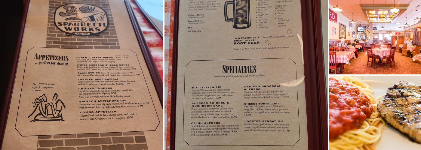 Spaghetti Works Menu