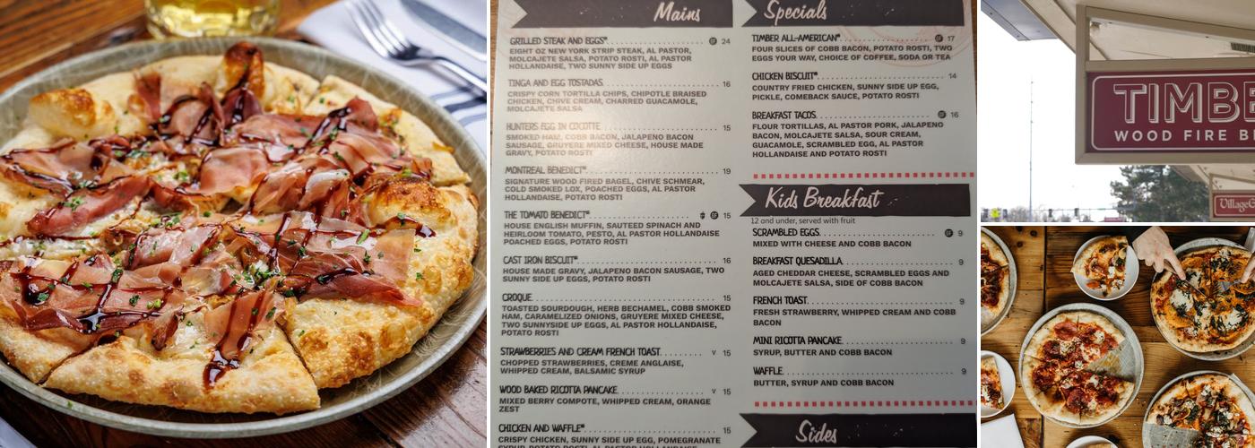 Timber Wood Fire Bistro Menu