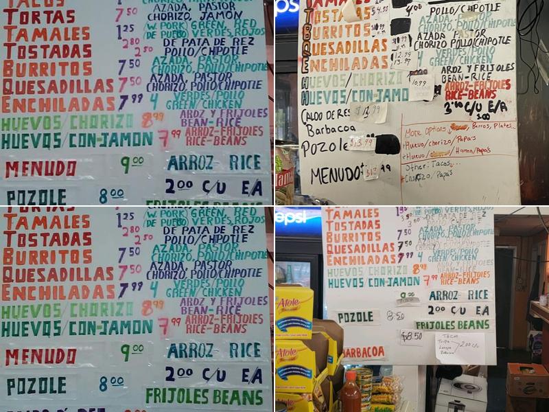 Taqueria Morelos Menu