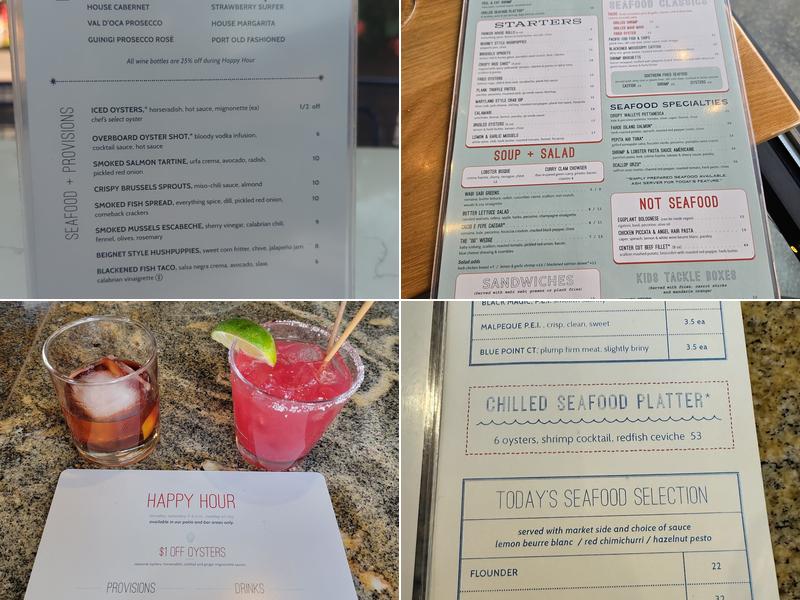 Plank Provisions Menu