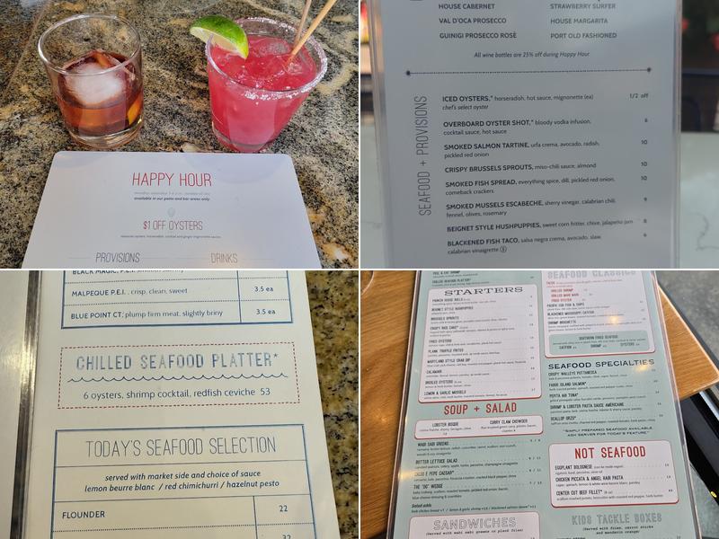 Plank Provisions Menu