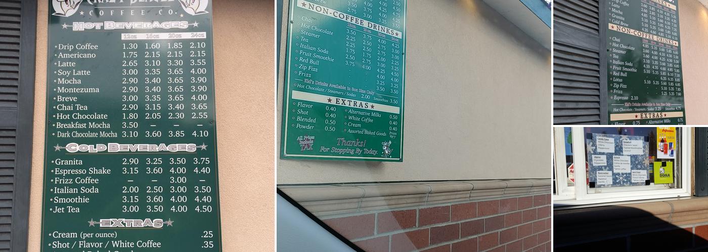 Crazy Beagle Menu