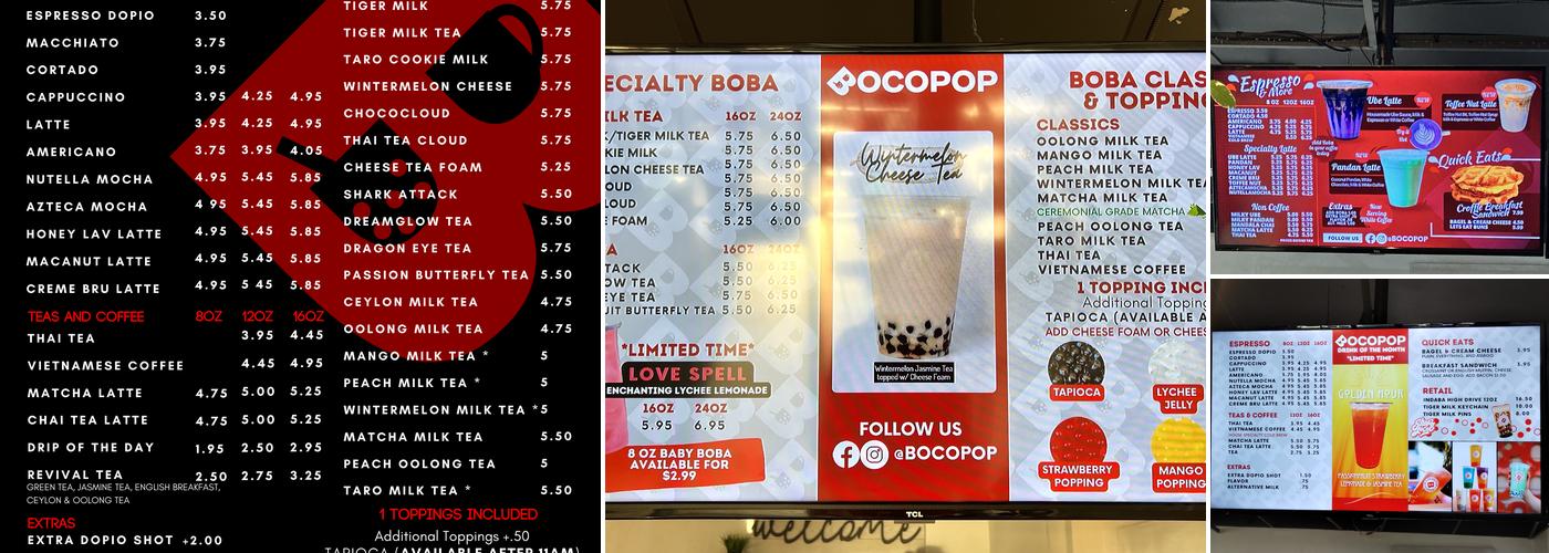BocoPOP Menu