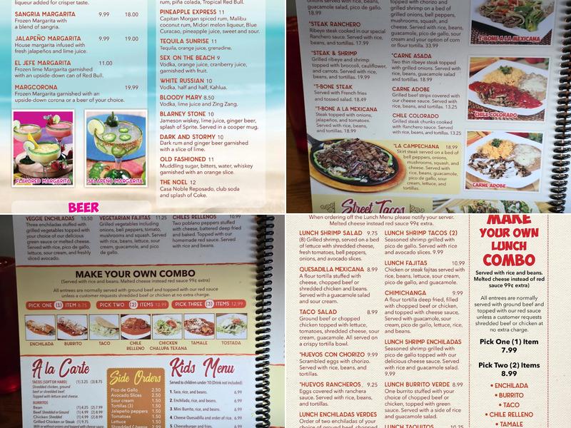 El Patio Menu