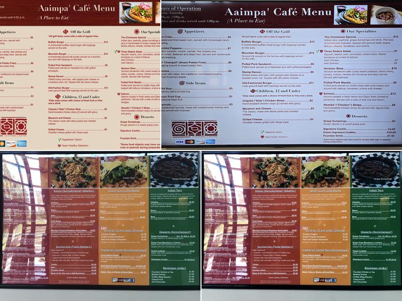 Aaimpa' Café Menu