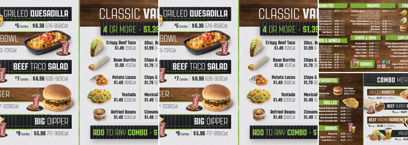 Taco Mayo Menu